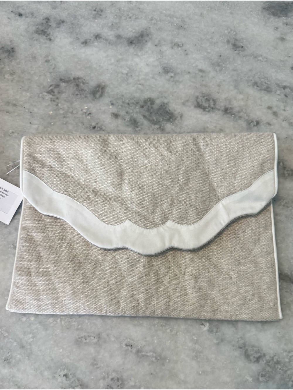 Lenora
Unmentionables Travel Pouch in Oatmeal/White  NWT